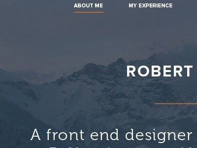 Robert McKee Portfolio clean css3 design flat html5 portfolio proxima typography ui ux website