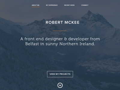 Robert McKee Portfolio redesign