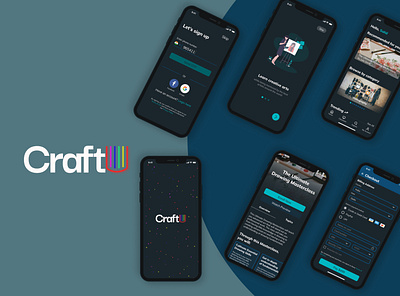 CraftU: A Masterclass for Creative Arts craft creative arts growth masterclass product design ui design ux design