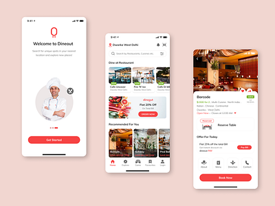 Redesign Dine out App Concept
