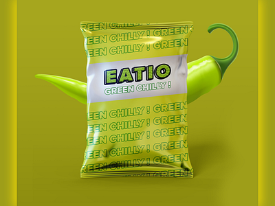 Eatio Green Chilly Packaging app ui beauty product brand branding category clubs design doctor illustration logo