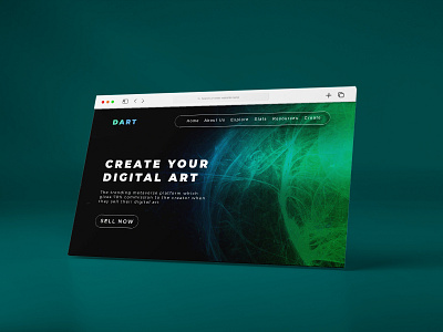 Digital Art Banner - NFT Web Design