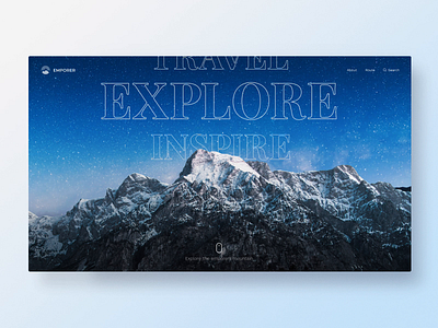 Emporers Mountain Website - Parallax Interaction animation branding concept design explore graphic interaction interface motion mountain nature parallax scroll ui ux web website