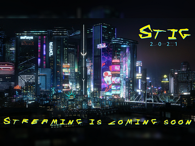 Stream Screensaver cyberpunk 2077 design figma figma design screensaver stream streaming vector