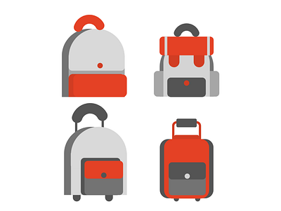 Bags Icons branding design icon illustration logo ui