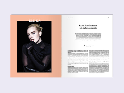 magazine layout layout magazine minimal photo spread type
