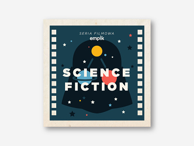 Science Fiction CD cover album cd cover label minimal music science fiction sf soundtrack vector