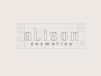 Alison Cosmetics Logotype composition