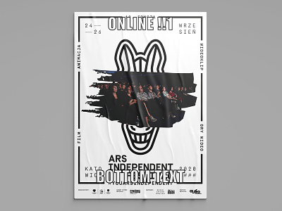 Ars Independent Festival 2020 / event poster branding design graphic illustration illustrator logo minimal poster typography vector