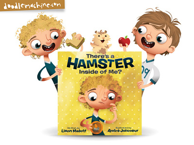 There's a HAMSTER inside of me? art book cartoon character childrensbook commission cover cute design drawing freelance hamster illustration illustrator kids mascot story vector whimsical