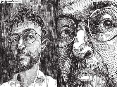 Self portraits are the #selfies of the art world. art crosshatching drawing handdrawn illustration lifedrawing pen pen and ink pencil selfie selfportrait sketch