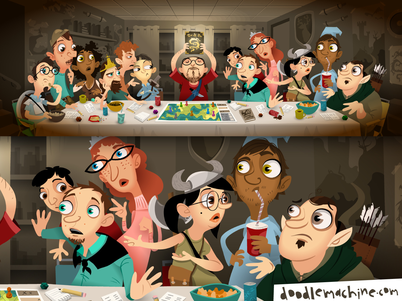 DnD Last Supper by Andre' The Doodlemachine on Dribbble