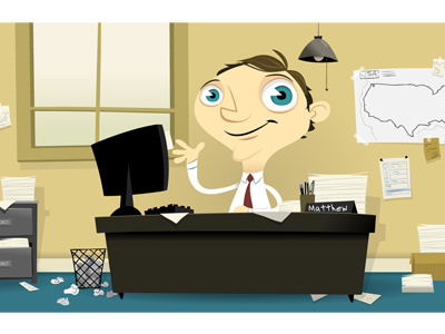 MyLegal.com Animation animation art cartoon character commercial commission computer corporate cute drawing freelance happy illustration lawyer mascot office sitting vector