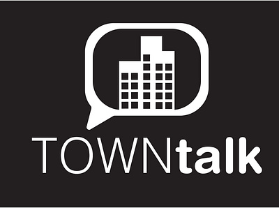 town talk logo clean design logo logodesign minimal logo minimalistic versatile logo