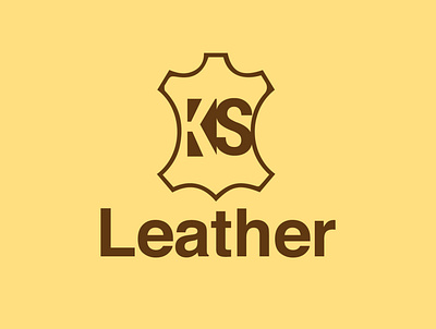 KS leather logo leather leather brand leather identity leather logo leatherface logo logodesign logotype