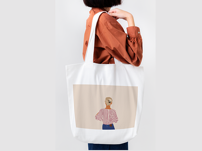 Fashion illustration/shopper bag