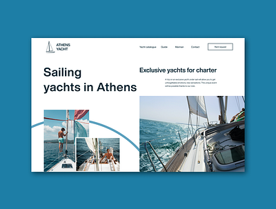 Sailing yachts in Athens design web design