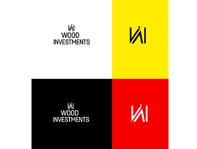 WOOD INVESTMENTS brand identity branding creative logo design graphic design logo logo design minimal minimalist modern modern logo professional typography