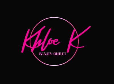 KHLOE K Logo Design brand identity branding creative logo graphic design logo logo design luxury logo modern logo