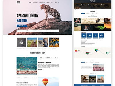 African Luxury Safari safari website ui ui design uidesign uiux design user interface web design web page webdesign website design zoo website