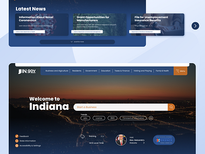 Indiana's Government Web Redesign