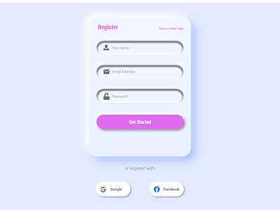 What do you think about it guys? appdesign login page neumorphism neumorphismdesign ui ui design uiuxdesign ux