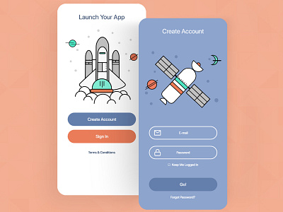 Spacecadet! adobeillustator adobexd app design illustration landingpage uidesign uiux uiuxdesign vector webdesign