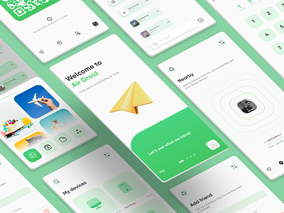 Air Droid Transfer app Ui Design app design interfacedesign mobiledesign mobileui mobileuidesign transferapp ui uidesign uiux userinterface ux uxui