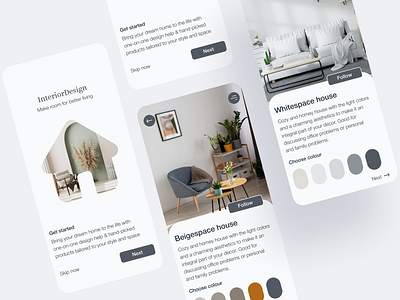 Interior Design Mobile App Design