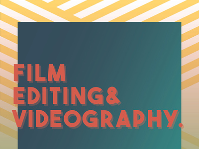 Film Editing & Videography branding design film video video editing videography