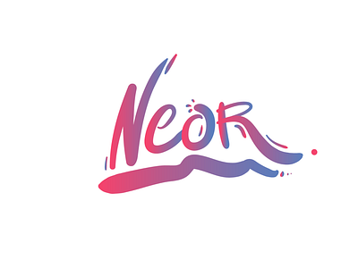 NEOR design illustration typography