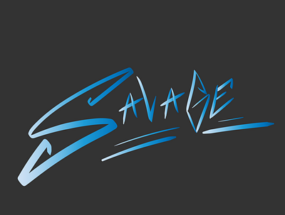 SAVAGE branding design illustration typography