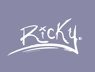 RICKY branding design illustration typography vector