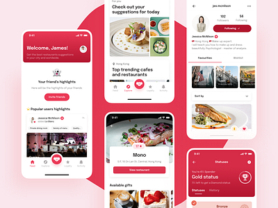 Grumpeat app app bars design designer food koala mobileapp mobileappdesign pink red restaurants startup theroom ui uiux uiuxdesign ux