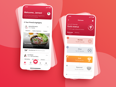 Grumpeat App app bars design designer food koala mobileappdesign pink red restaurants theroom ui uiux ux