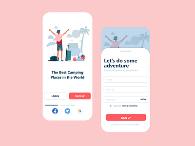 Travel app Design