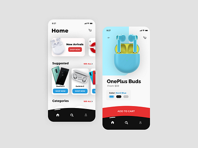 E-commerce app app art branding design graphic design illustration minimal ui uidesign ux vector illustration