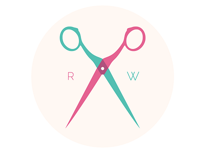 Rebecca Wilson Logo logo scissors
