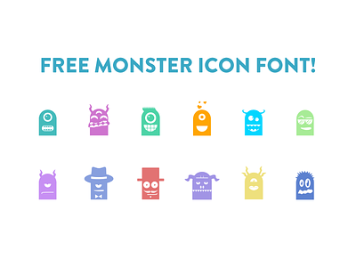 Freebie: Monster Icon Font font free freebie graphicriver icon icon font monster vector vector pack