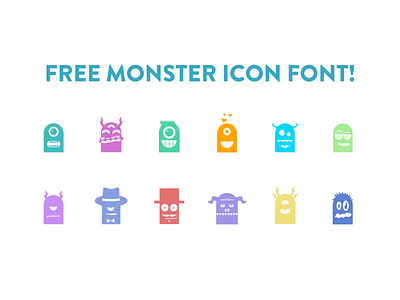 Freebie: Monster Icon Font