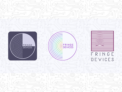 Fringe Devices Logo Concepts branding electronics graphic design logo