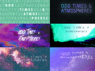 Odd Times and Atmospheres banners banner graphic design math rock social media