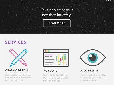 justinjwilson.com Redesign (services) icons portfolio redesign web website