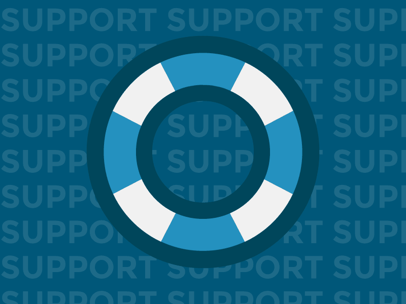 Support v5 icons illustration support website