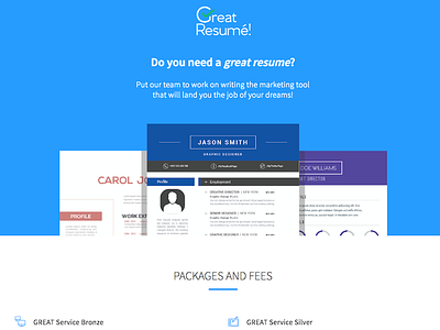 Great Resume – Home Mockup
