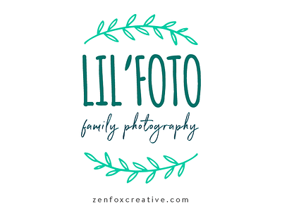 Lil' Foto logo design green logo mint photograhy photography logo