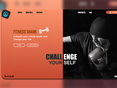 Workout Website UI animation branding design icon illustration illustrator logo typography ux vector website