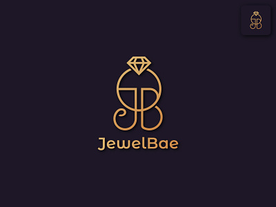 Jewelry shop LOGO feminine logo graphic design jb lettermark jb logo jewelry logo jewelry shop logo logo logo design luxury logo minimalist logo modern logo professional logo ring logo woman logo