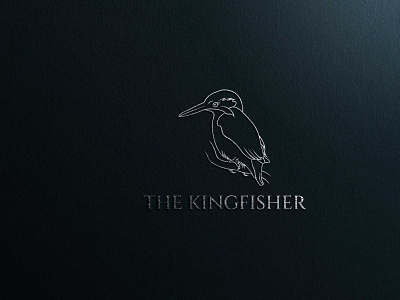 Kingfisher Bird Logo bird logo brand identity branding design graphic design illustration kingfisher bird logo kingfisher logo logo logo design minimalist logo modern logo professional logo