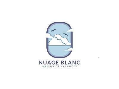 'NUAGE BLANC/White Cloud' Logo design